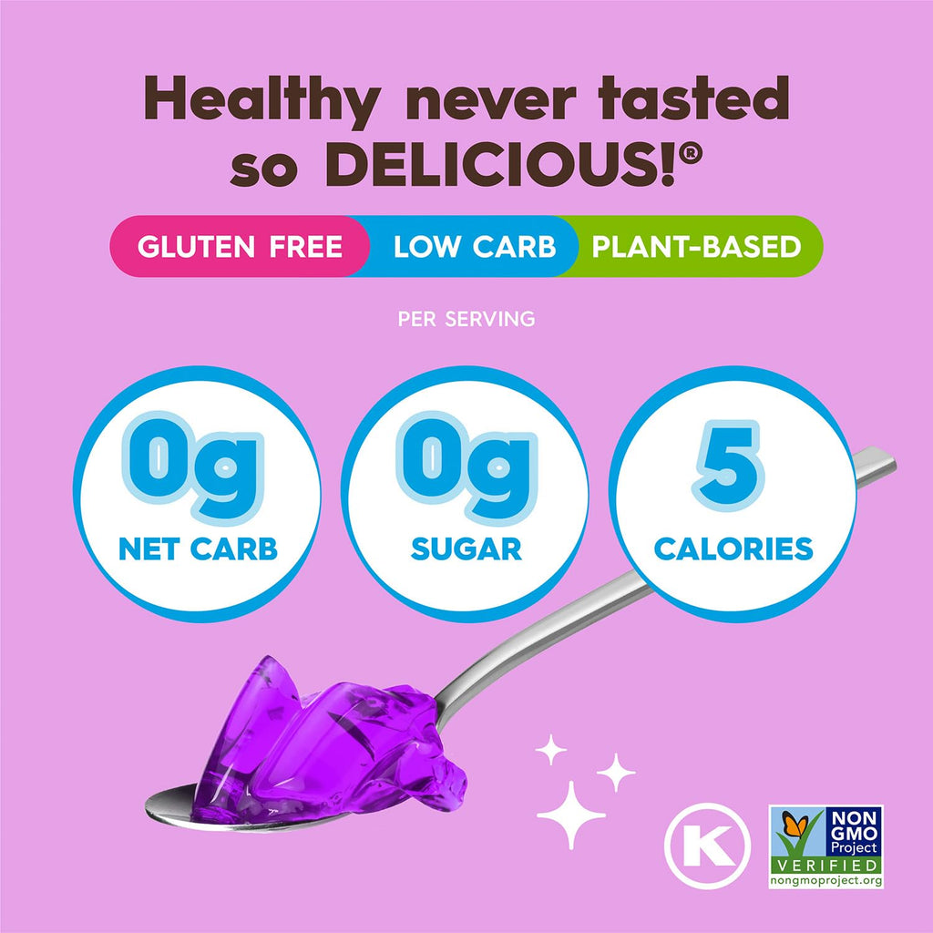 Simply Desserts Sugar-Free Black Cherry Jel, 6-Pack – Vegan Dessert, Keto Snacks, Diabetic Friendly & Kosher, 1.7 Oz Ea