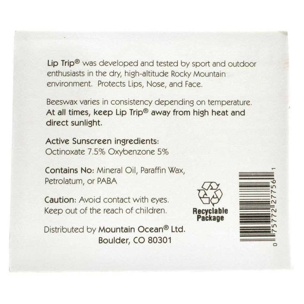 Mountain Ocean Lip Balm - Lip Trip - SPF 15 - .165 oz -,MOUNTAIN OCEAN,OxKom