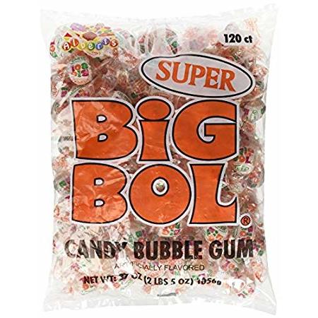 Alberts Bag (120 Pc) Super Big Bol Gum 37oz,Albert's And Son, Inc,OxKom