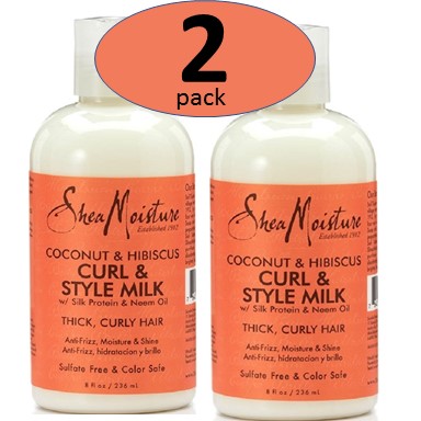 Shea Moisture Coconut & Hibiscus Curl & Style Milk 8 Fl Oz