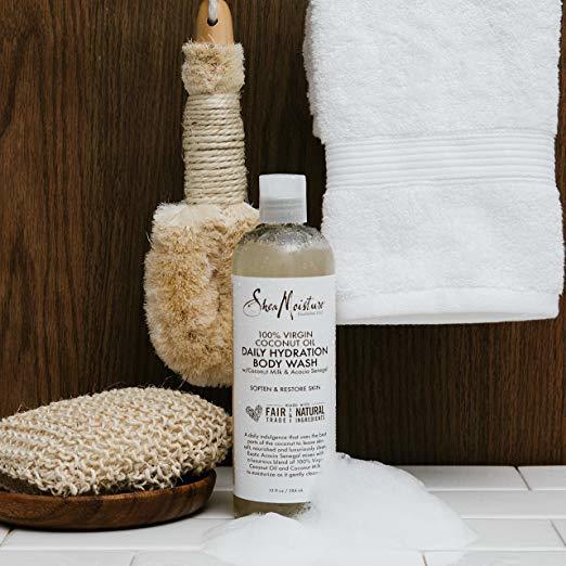 Shea Moisture Virgin Coconut Oil Daily Hydration Body Wash 13oz,SheaMoisture,OxKom