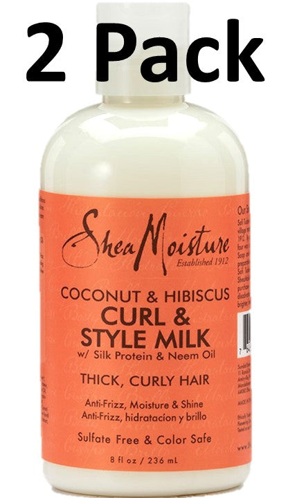 Shea Moisture Coconut & Hibiscus Curl & Style Milk 8 Fl Oz