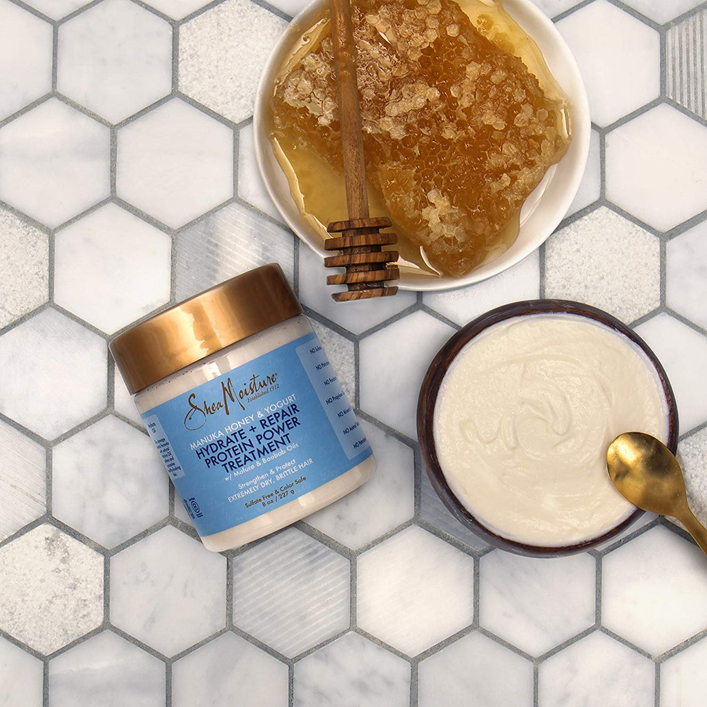Shea Moisture, Manuka Honey - Yogurt, Hydrate + Repair Protein Treatment 8oz