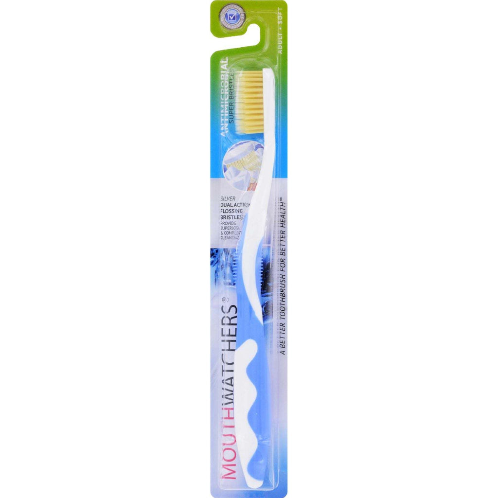 Mouth Watchers Antibacterial Adult Toothbrush Display Case - Blue - 0,MOUTH WATCHERS,OxKom