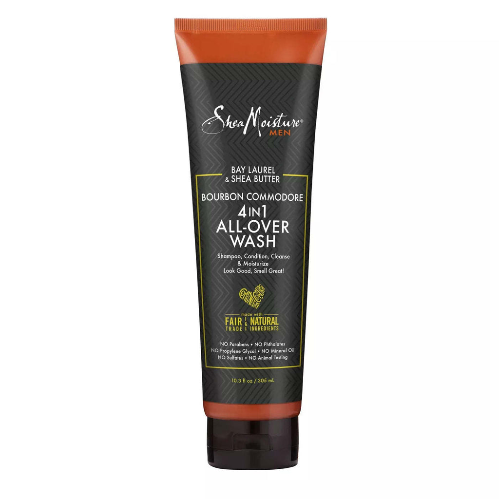 Shea Moisture Bourbon Commodore 4-in-1 All-Over Wash 10.3 oz,SheaMoisture,OxKom