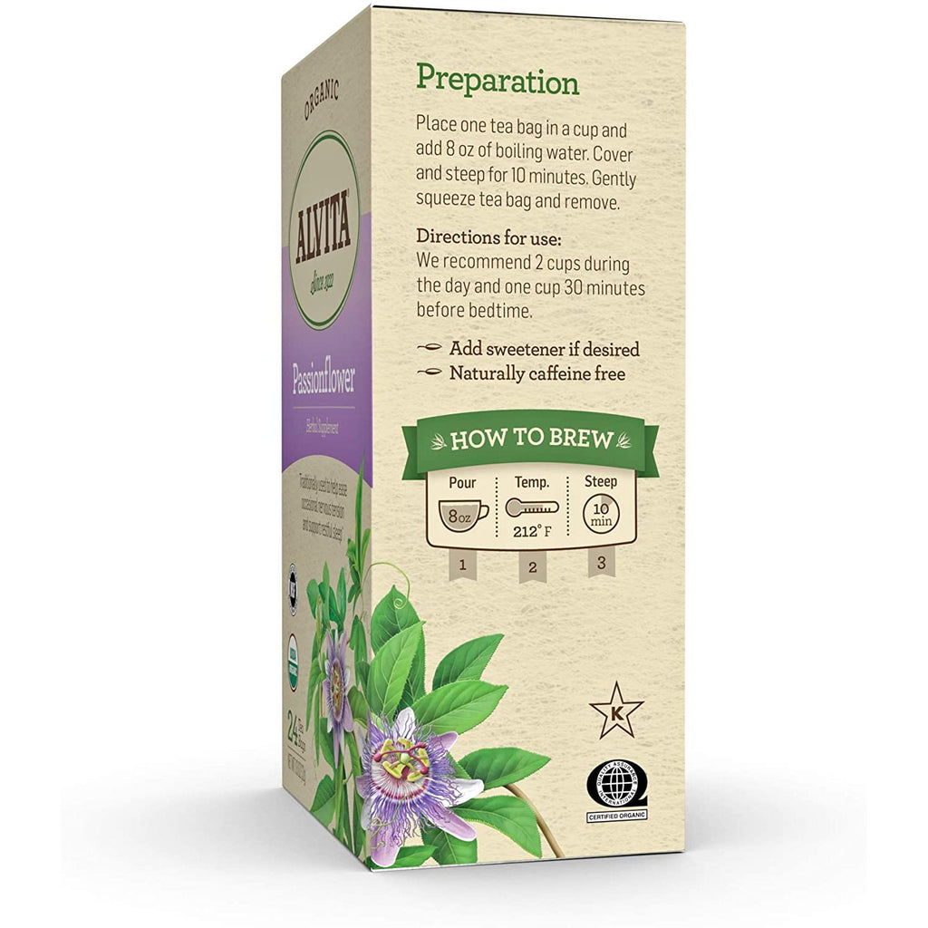 Alvita Tea Organic Herbal Passionflower Tea - 24 Bags,ALVITA,OxKom