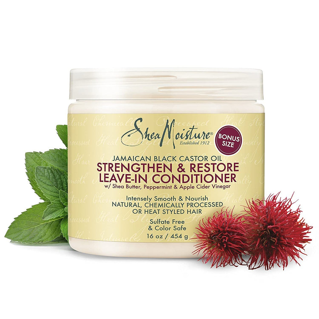 Shea Moisture Oil Strengthen, Grow, and Restore Leave-In Conditioner 16 oz,SheaMoisture,OxKom