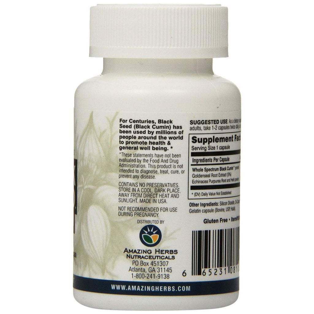 Amazing Herbs Black Seed Gold - 60 Capsules,AMAZING HERBS,OxKom
