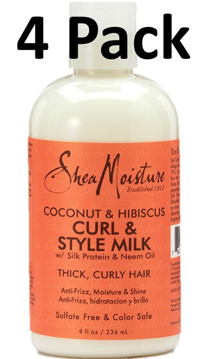 Shea Moisture Coconut & Hibiscus Curl & Style Milk 8 Fl Oz