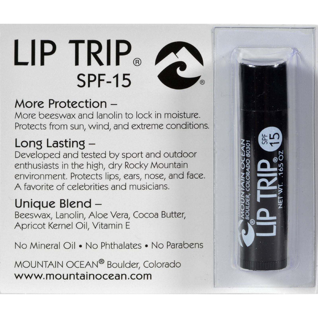 Mountain Ocean Lip Balm - Lip Trip - SPF 15 - .165 oz -,MOUNTAIN OCEAN,OxKom