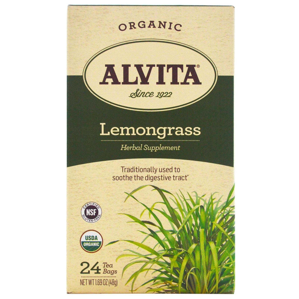 Alvita Tea - Organic - Lemongrass Herbal - 24 Tea Bags,ALVITA,OxKom