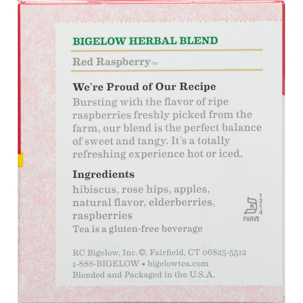 Bigelow Tea Herbal Tea - Red Raspberry -  - 20 BAG,BIGELOW,OxKom