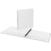 Deluxe Round Ring Vinyl View Binder, 1/2" Capacity, White,UNIVERSAL OFFICE PRODUCTS,OxKom