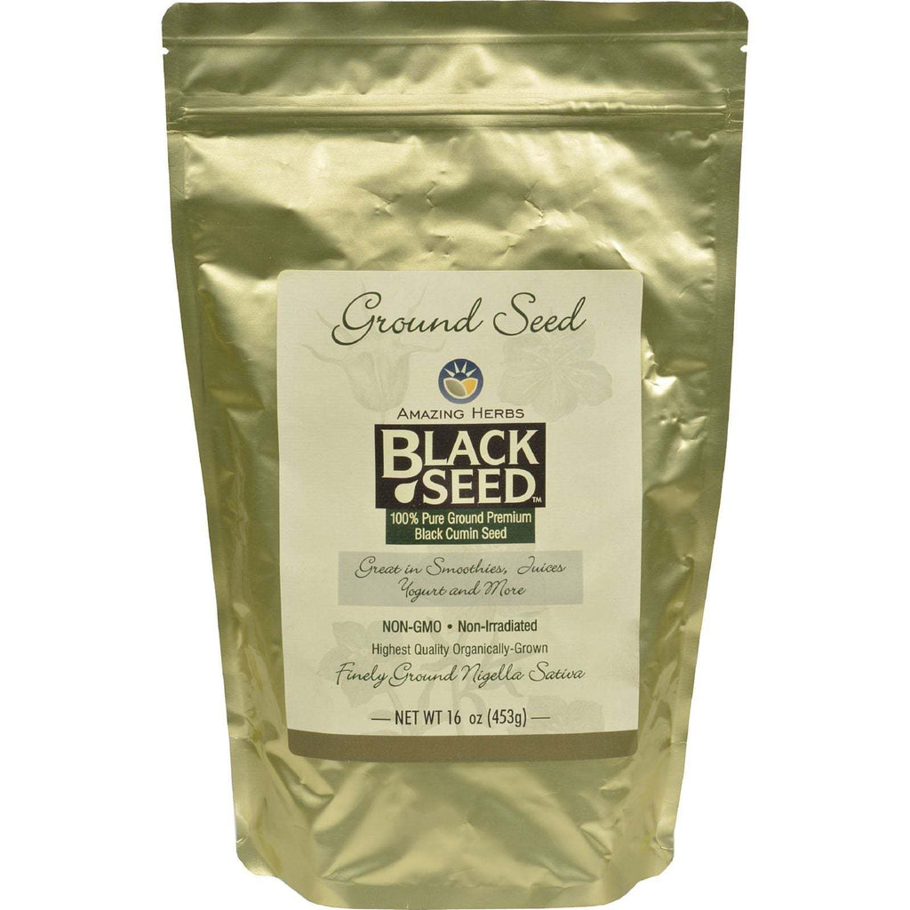Black Seed Ground Seed - 16 Oz,AMAZING HERBS,OxKom