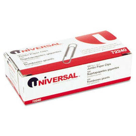 Nonskid Paper Clips, Wire, Jumbo, Silver,UNIVERSAL OFFICE PRODUCTS,OxKom