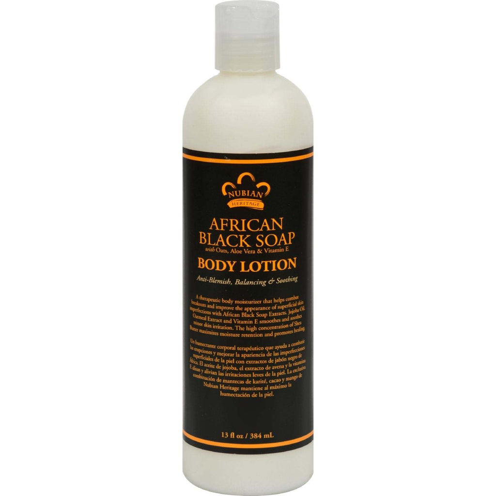 Nubian Heritage Lotion - African Black Soap - 13 oz,NUBIAN HERITAGE,OxKom