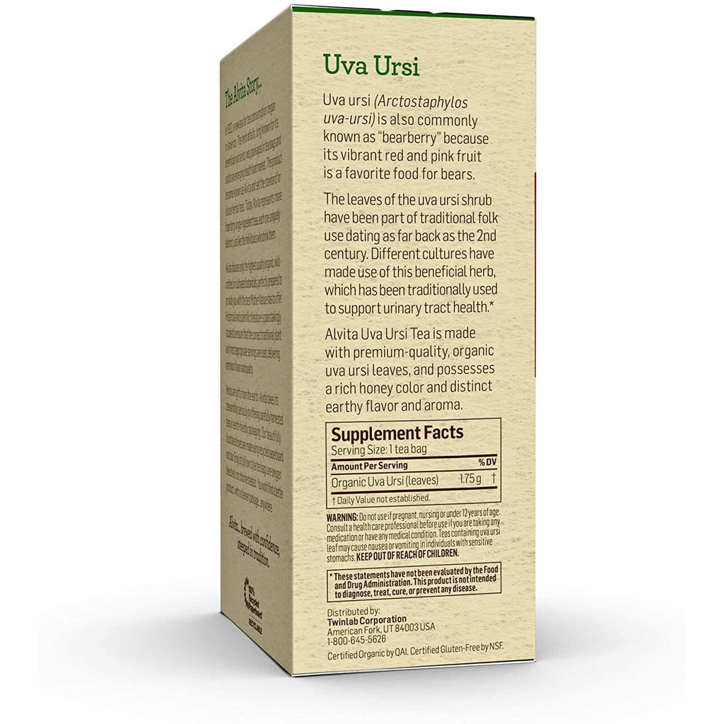 Alvita Teas Organic Uva Ursi Tea Bags - 24 Bags,ALVITA,OxKom
