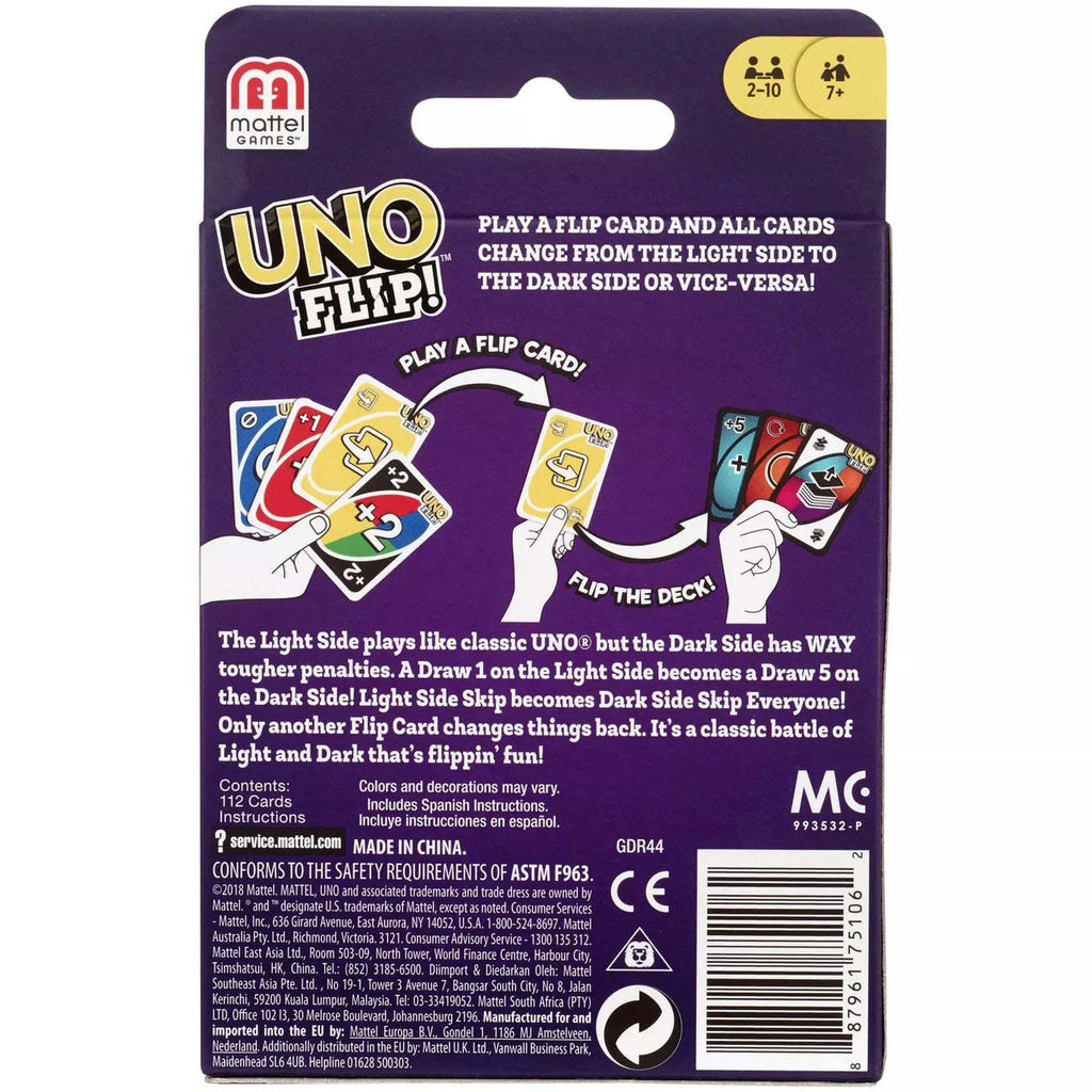 UNO: Flip! - Card Game,Mattel Toys,OxKom
