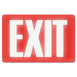 U. S. STAMP & SIGN, Glow In The Dark Sign, 8 x 12, Red Glow, Exit,U. S. STAMP & SIGN,OxKom