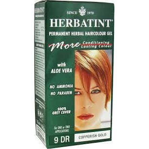 Herbatint Haircolor Kit Copperish Gold 9D - 1 Kit,HERBATINT,OxKom