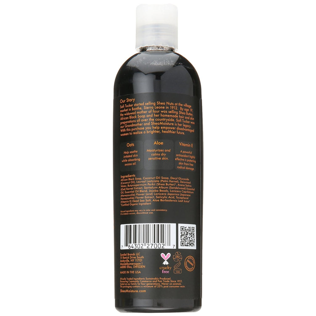 Shea Moisture African Black Soap Body Wash 13 Fl Oz,SheaMoisture,OxKom