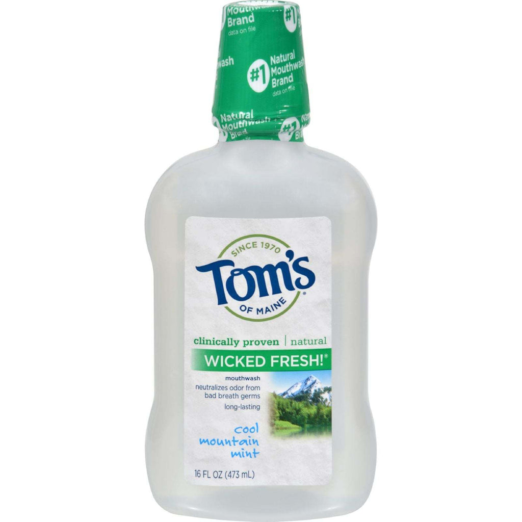 Tom's of Maine Cool Mountain Mint Mouthwash - 16 oz,TOM'S OF MAINE,OxKom