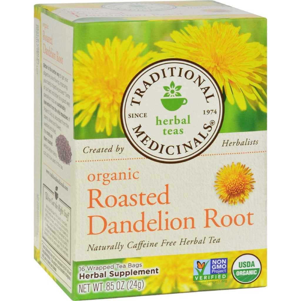 Traditional Medicinals Organic Roasted Dandelion Root Herbal Tea  16 Tea Bags,TRADITIONAL MEDICINALS,OxKom