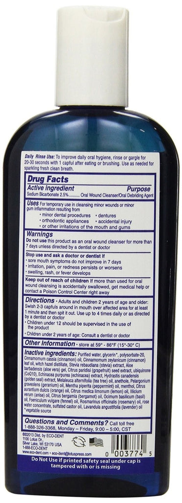 Eco-Dent Dailyrinse Mouthrinse - Cinnamon - 8 Oz
