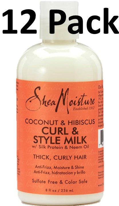 Shea Moisture Coconut & Hibiscus Curl & Style Milk 8 Fl Oz