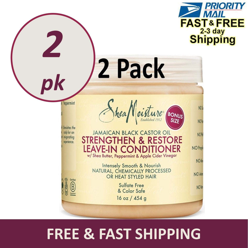 Shea Moisture Oil Strengthen, Grow, and Restore Leave-In Conditioner 16 oz,SheaMoisture,OxKom