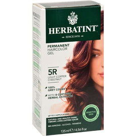 Herbatint Permanent Herbal Haircolour Gel 5R Light Copper Chestnut - 135 ml,HERBATINT,OxKom