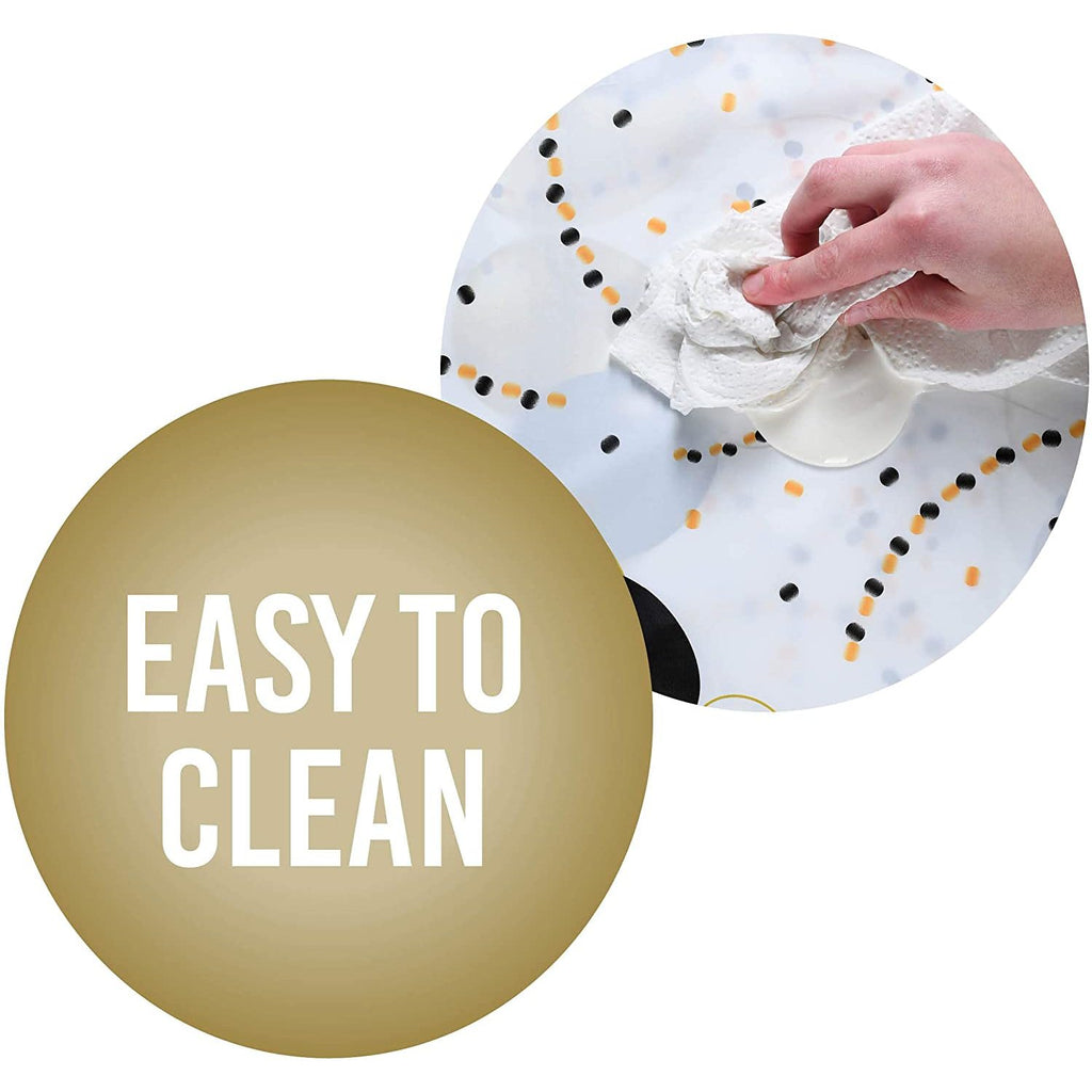 Party Tablecloth Black & Gold Balloons Set Of 4 Disposable Decor,Chateau Fine Tableware,OxKom