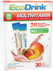 EcoDrink Complete Multivitamin Mix Drink. Peach Mango 30 Count Refill Pack