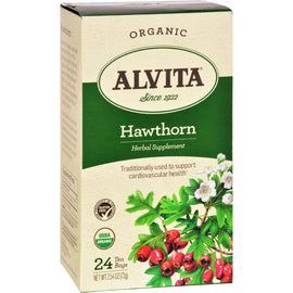 Alvita Teas Organic Herbal Tea Bags - Hawthorn Berry - 24 Bags,ALVITA,OxKom