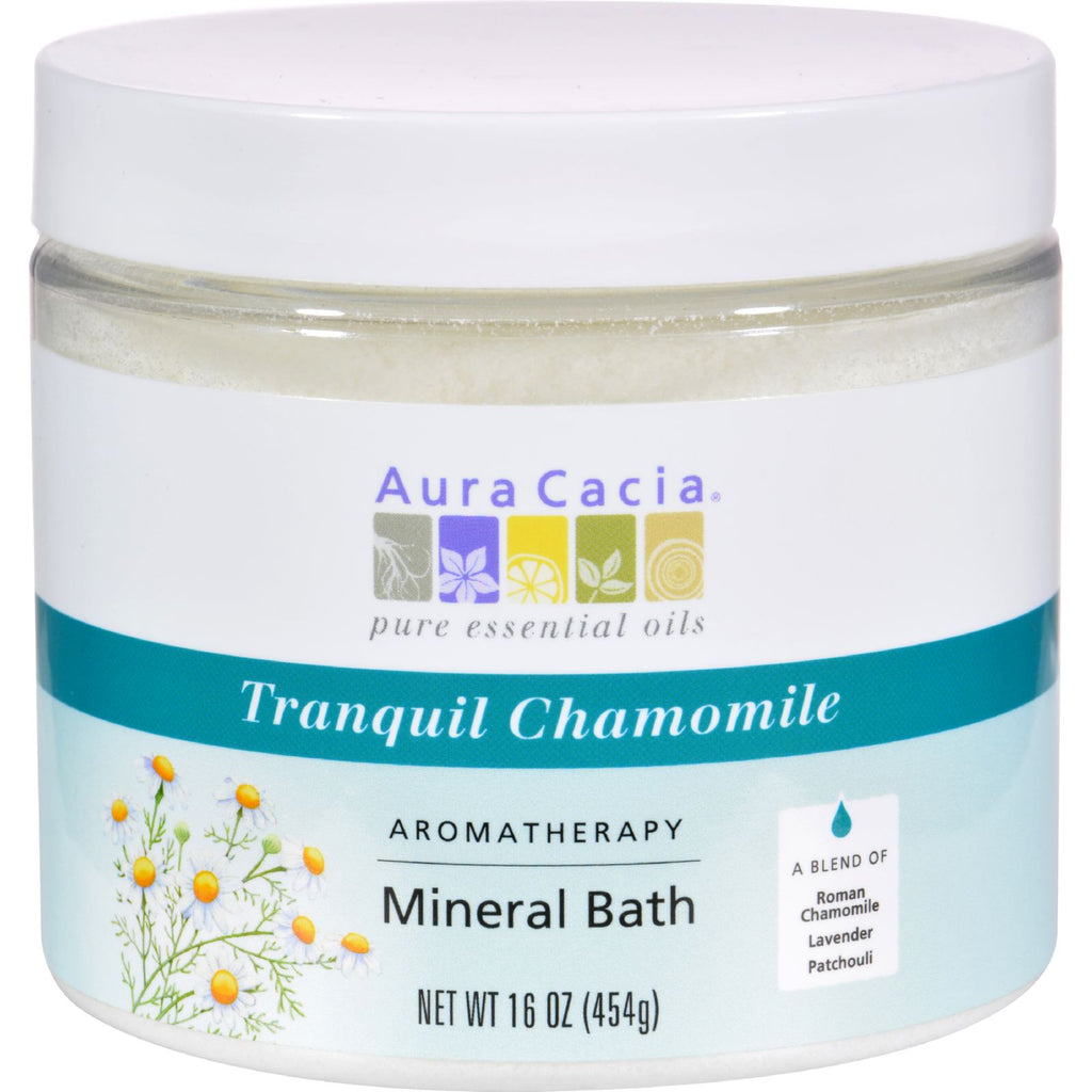 Aura Cacia Aromatherapy Mineral Bath Tranquility Chamomile - 16 oz