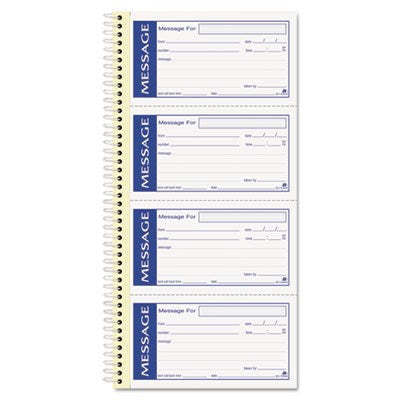 Write 'n Stick Phone Message Pad, 2 3/4 x 4 3/4, Two-Part Carbonless, 200 Forms,CARDINAL BRANDS INC.,OxKom