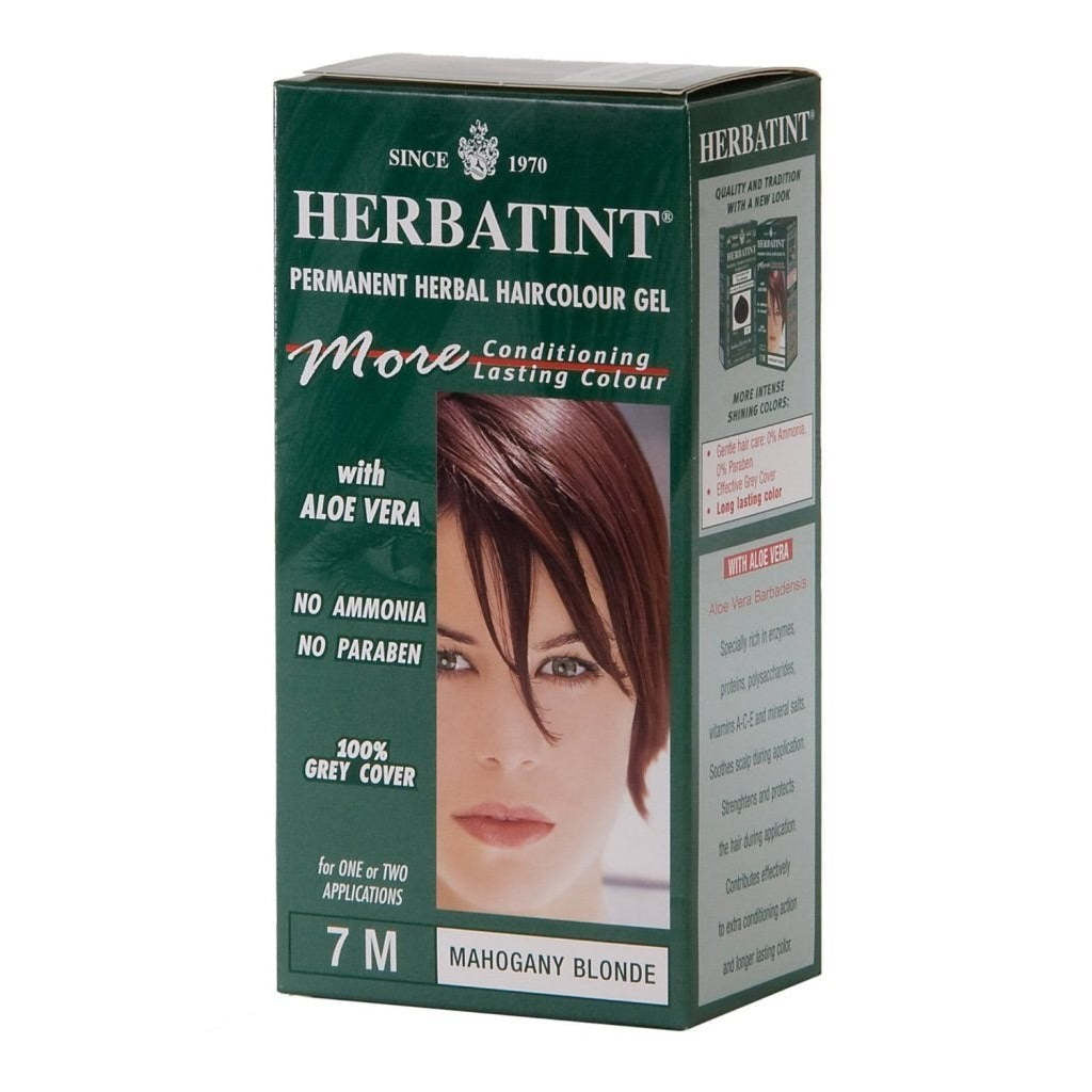 Herbatint Permanent Herbal Haircolour Gel 7M Mahogany Blonde - 135 ml,HERBATINT,OxKom