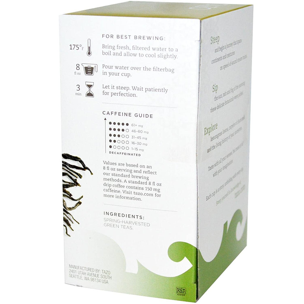 TAZO TEA, TEA,GREEN,CHINA TIPS 20 BAG