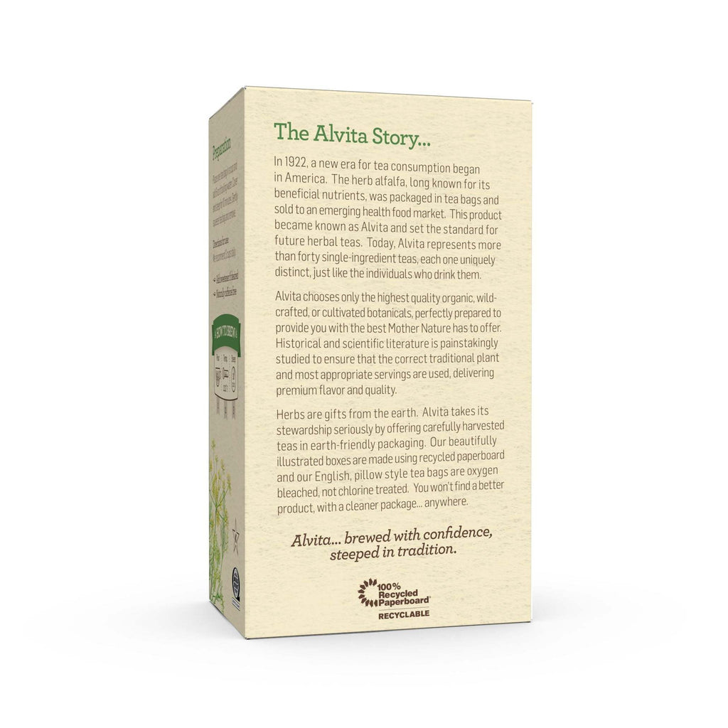 Alvita Teas Organic Herbal Tea Bags - Fennel Seed - 24 Bags,ALVITA,OxKom