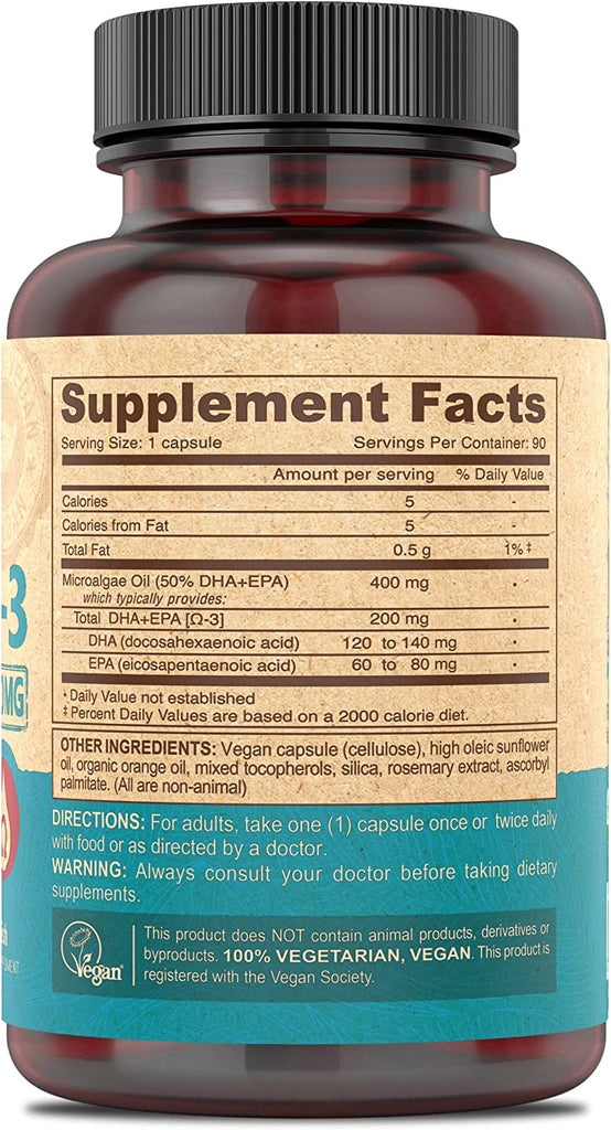 DEVA VEGAN VITAMINS, DHA-EPA (DELAYED REL) VEGAN 90 VCAP