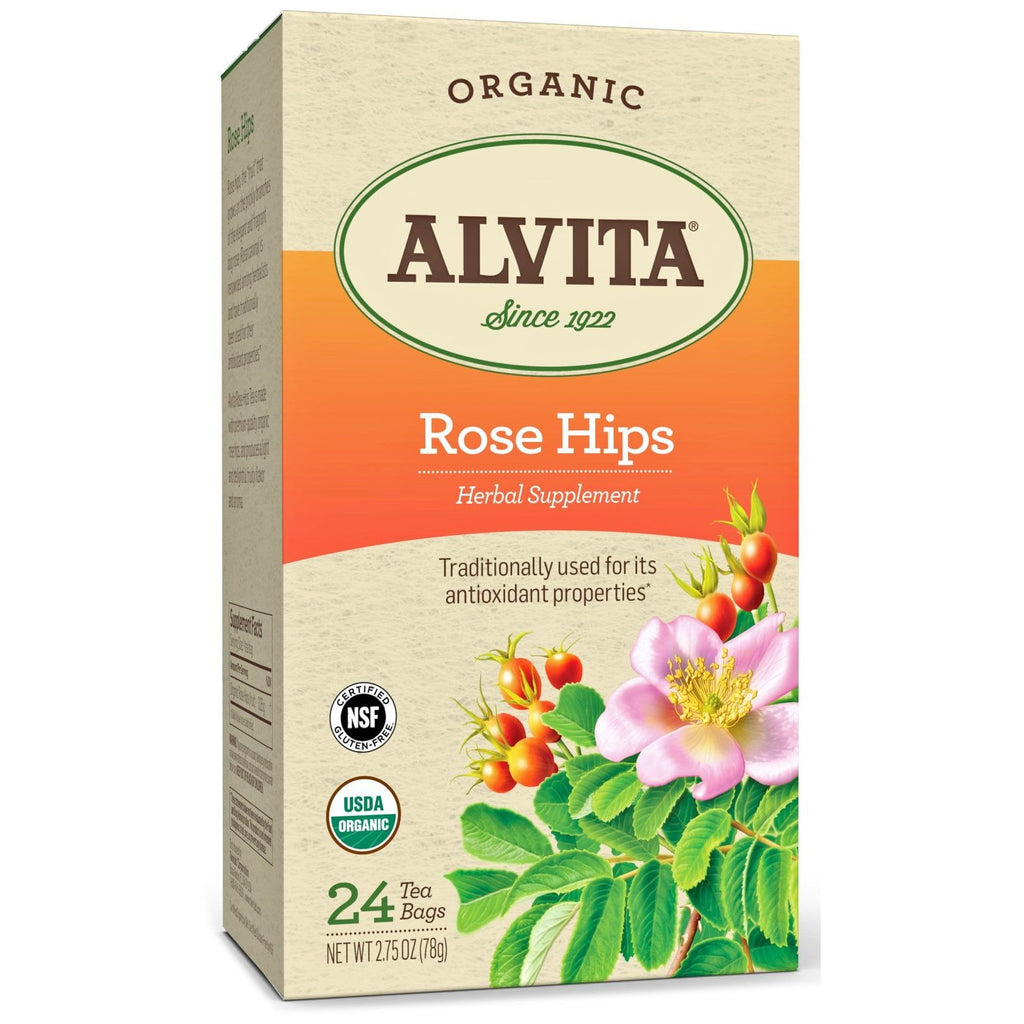 Alvita Tea - Organic - Rose Hips Herbal - 24 Tea Bags,ALVITA,OxKom