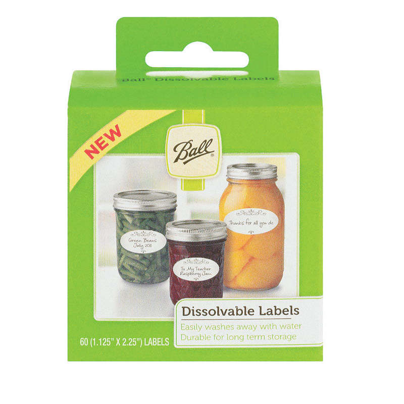 Ball 0 Dissolvable Food Canning Jar Labels Use on Glass or Lid #10734,BALL,OxKom