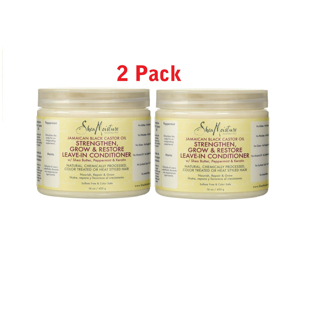 Shea Moisture Oil Strengthen, Grow, and Restore Leave-In Conditioner 16 oz,SheaMoisture,OxKom