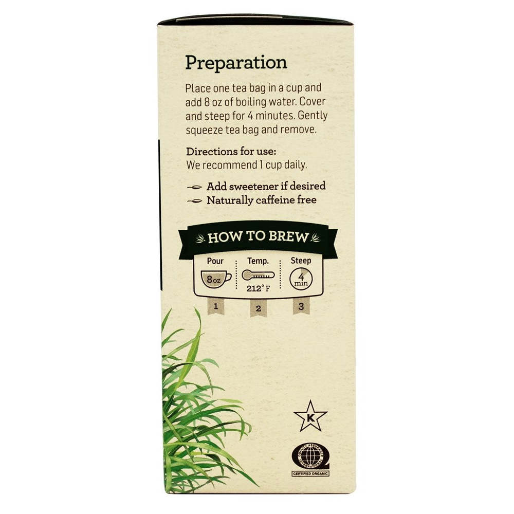 Alvita Tea - Organic - Lemongrass Herbal - 24 Tea Bags,ALVITA,OxKom