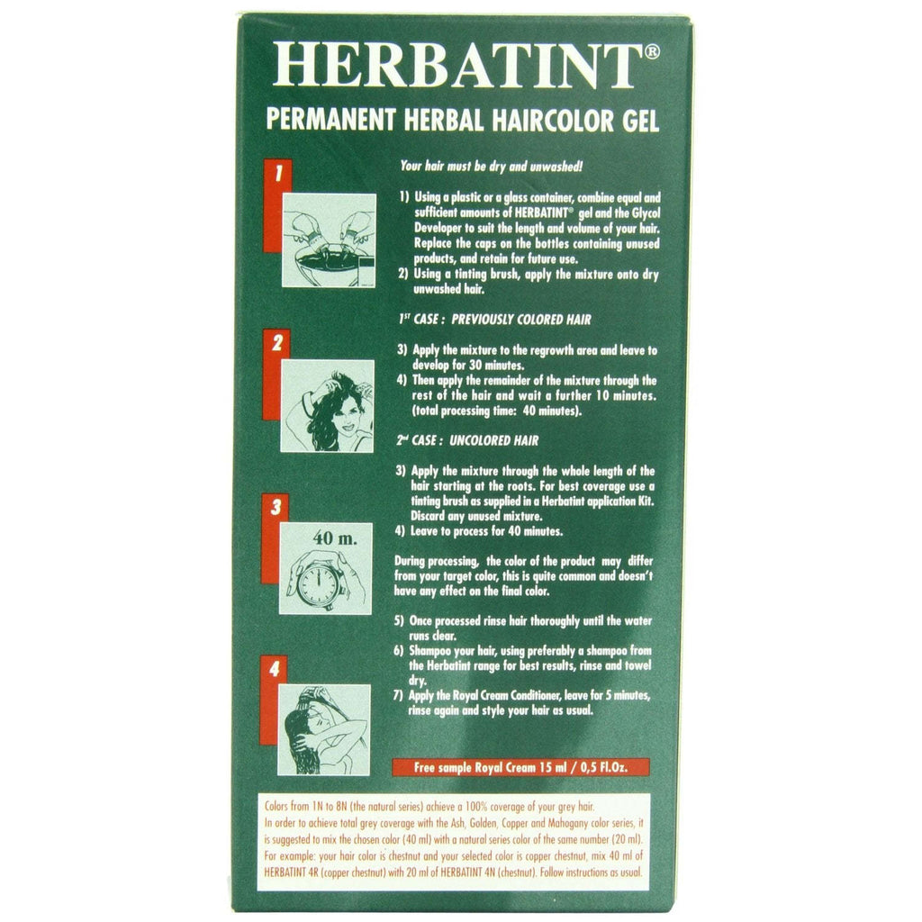 Herbatint Permanent Herbal Haircolour Gel 8N Light Blonde - 135 ml,HERBATINT,OxKom