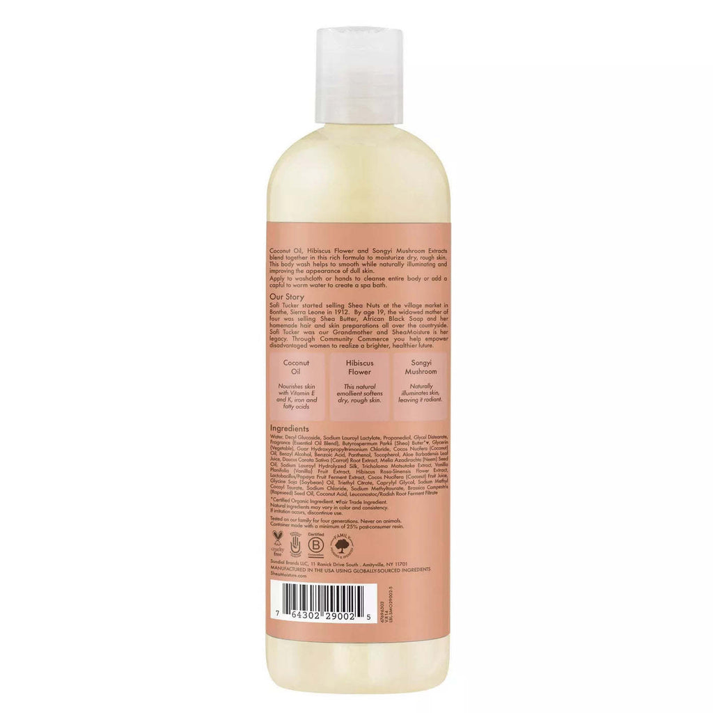 Shea Moisture Coconut & Hibiscus Body Wash 13 OZ,SheaMoisture,OxKom