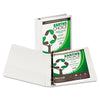 Earth's Choice Biodegradable Angle-D Ring View Binder, 1" Capacity, White