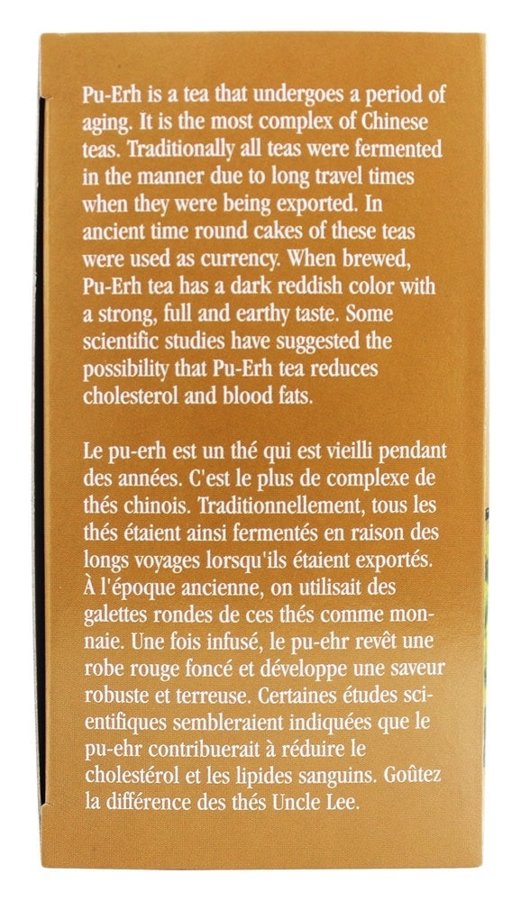 Uncle Lee's Imperial Organic Pu-Erh Tea - 18 Tea Bags