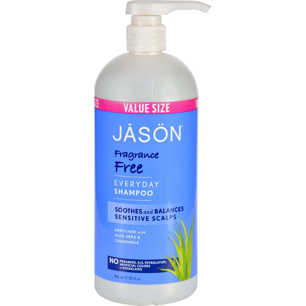 Jason Natural Products Shampoo for Sensitive Scalp - Fragrance Free - 32 oz,JASON NATURAL PRODUCTS,OxKom