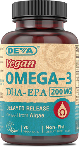 DEVA VEGAN VITAMINS, DHA-EPA (DELAYED REL) VEGAN 90 VCAP